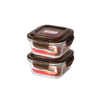 슈퍼오븐글라스 정사각 320ml*2조