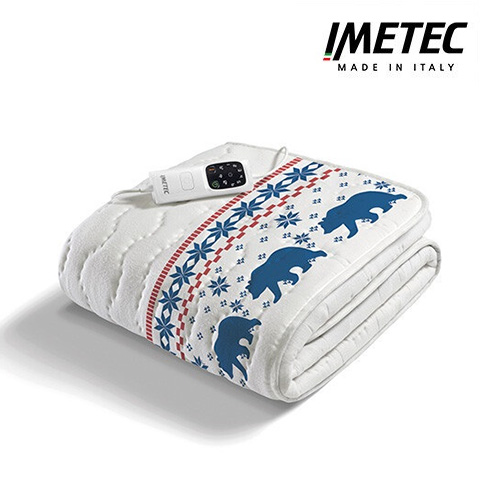 23년형 이탈리아 이메텍 프리미엄 전기요 싱글 IMC-904 (곰) 최신상 순면 물세탁OK 전자파안심 항균