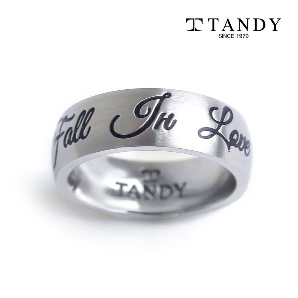 [TANDY] 탠디 레터링 폴인러브 링 반지 우정링 커플링 TDR203S 