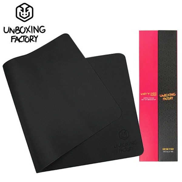 [언박싱팩토리] 가죽 데스크패드 책상매트 키보드패드 테이블매트(블랙)