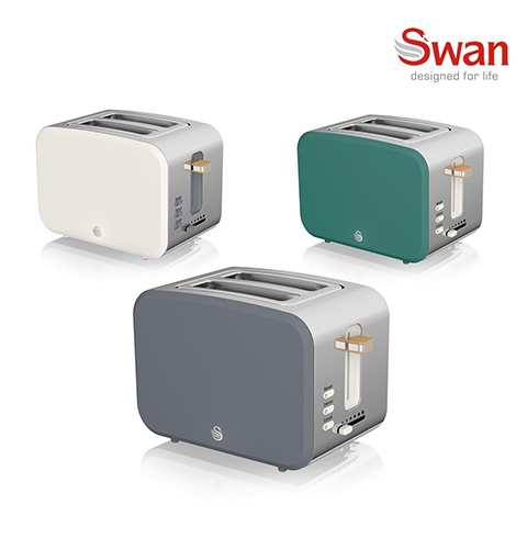 스완 노르딕 토스트기 STTN-200 [핀 그린 or 화이트 or 다크 그레이]
