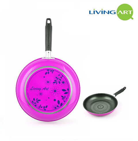 [리빙아트]플라워  다이아몬드후라이팬24cm