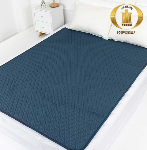 한일의료기 코지아 프리미엄 인공지능 EMF 탄소 전기요_모던네이비/더블