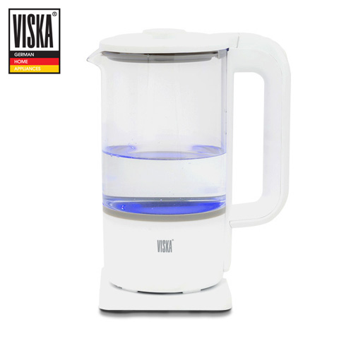 비스카 1.2L 무드 유리 전기주전자 VK-G1000WK