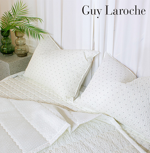 [Guy Laroche] 크림 시어서커 세트 Q (이불,패드,베게2P)