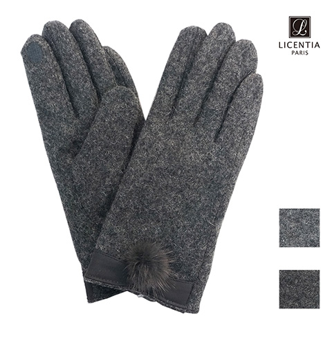 리센시아 스마트터치 여성용 모장갑 Icmw_203 차콜