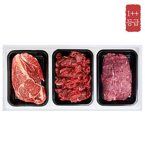 투뿔한우 선물세트3호 (꽃등심300+불고기300+국거리300)