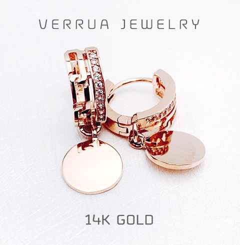 [베루아] 14K 베스티발 귀걸이 (각인/주문제작)