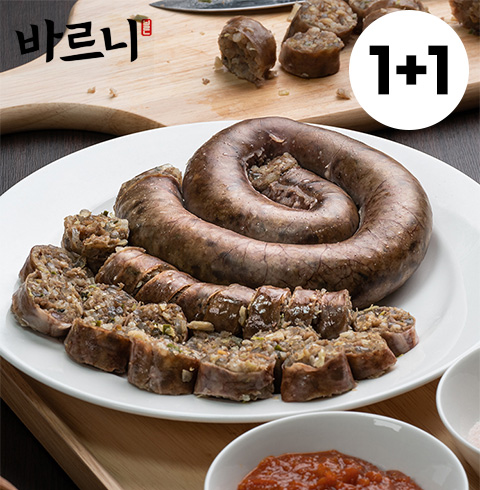 바르니 백순대 100% 국내산 고기순대 380g 1 + 1