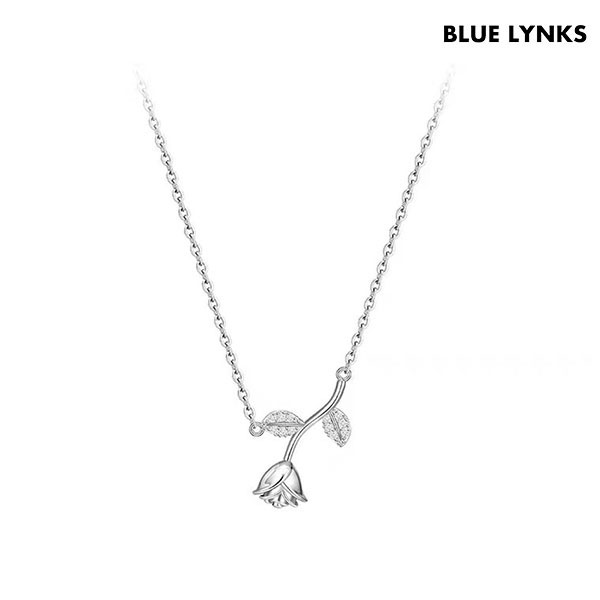 [블루링스] URZ 실버 S925 장미 목걸이 BRM-URZ01