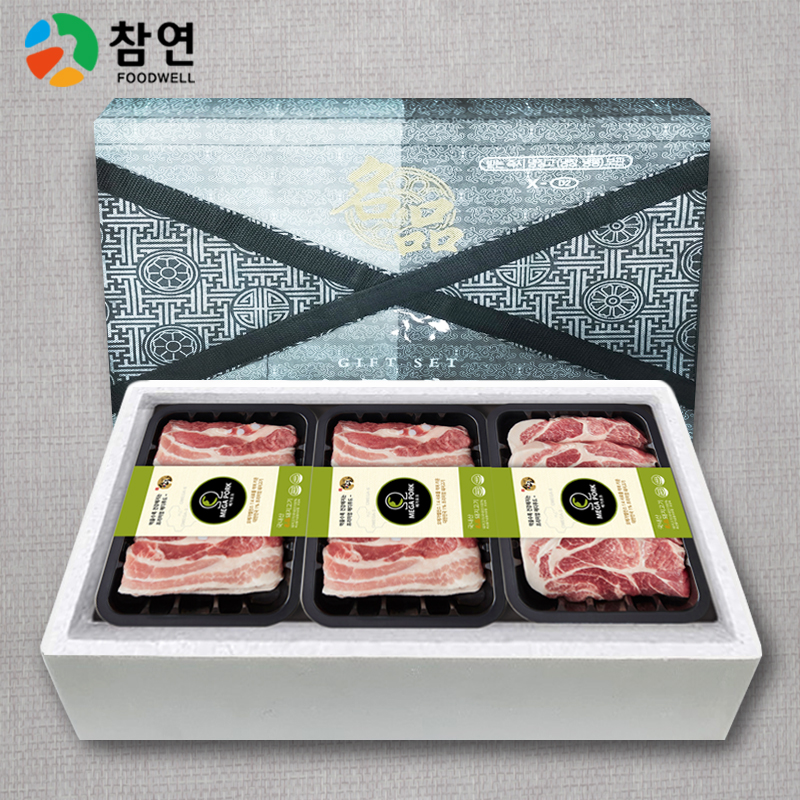 참연 메가포크 3호 삼겹살 500g 목살 500g 삼겹살 500g