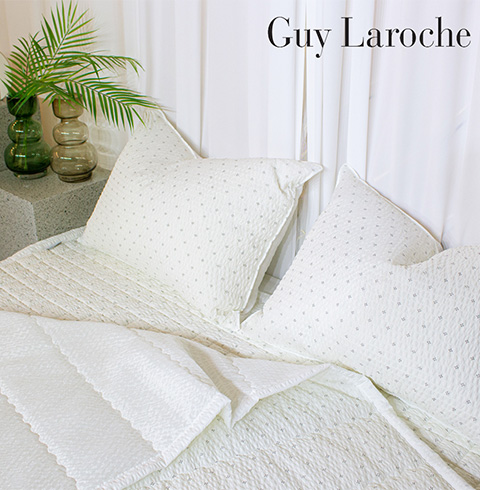 [Guy Laroche] 크림 시어서커 세트 Q (이불,패드,베개2P)