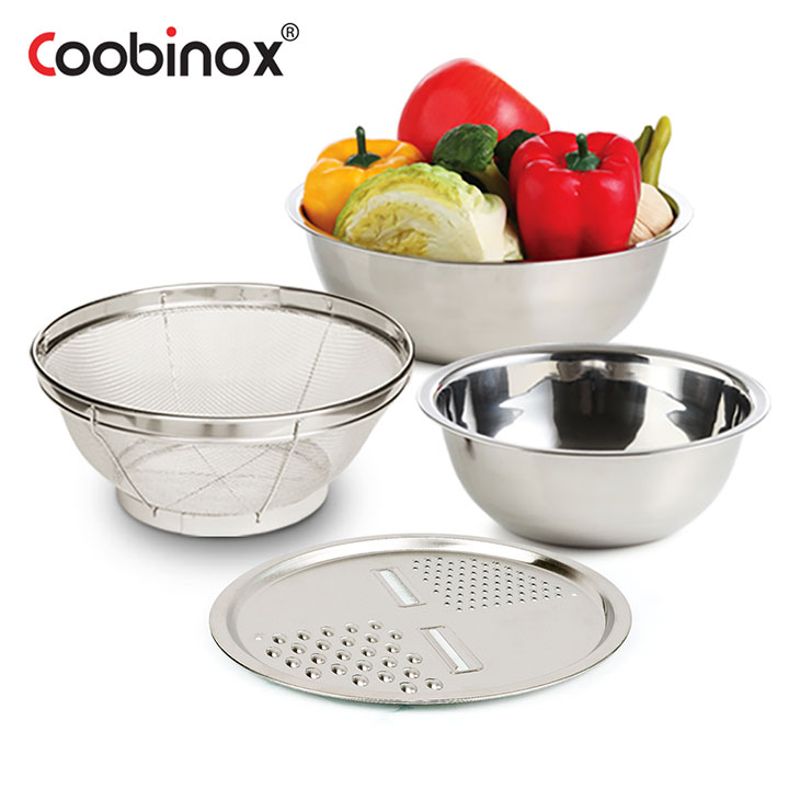 [쿠비녹스] 믹싱볼 채망 채칼 4종 세트 CO-1136