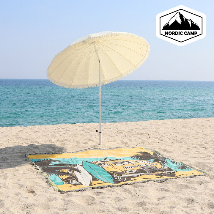 [노르딕캠프] 어반 화이트 파라솔 (스탠드-가방 포함) NOR-UP01