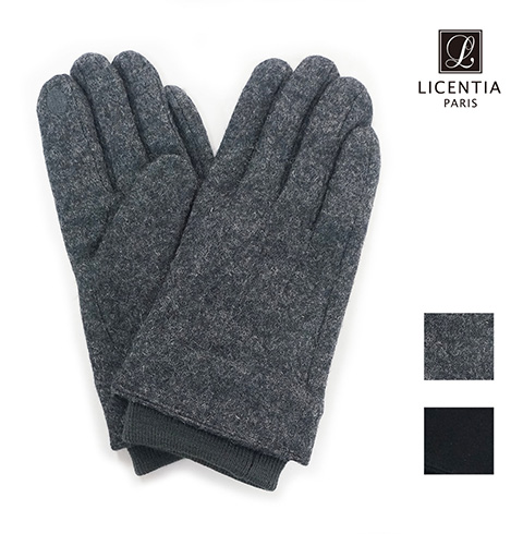 리센시아 스마트터치 남성용 모장갑 Icmw_102 차콜