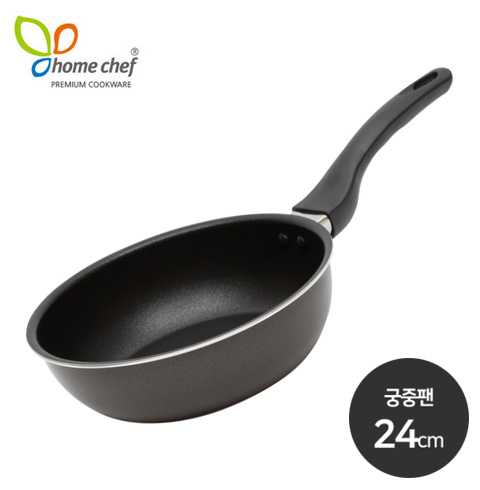 [홈셰프] IH블랙 인덕션 궁중팬 24cm