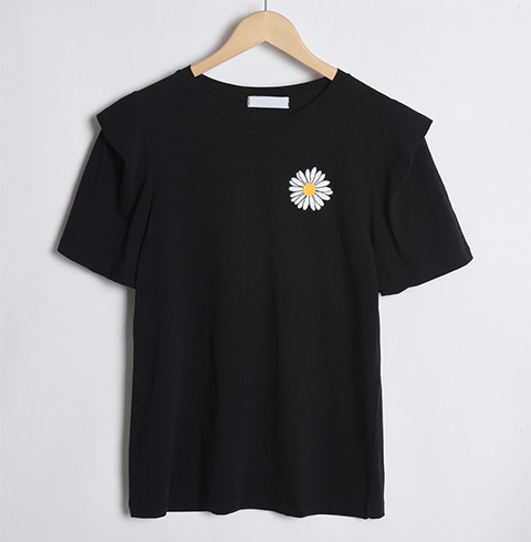 [리리스] 숄더 포인트 데이지 T (4 color) 