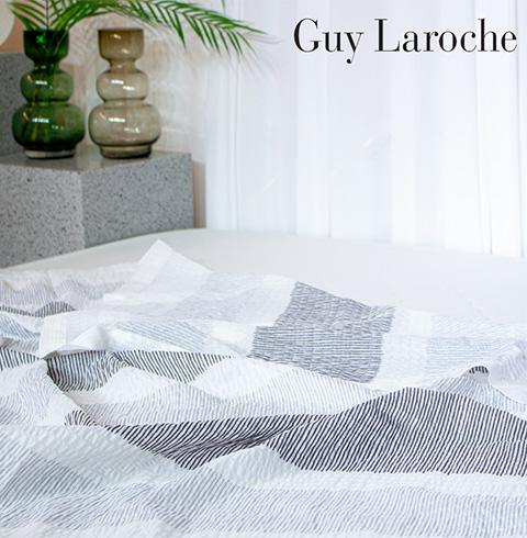 [Guy Laroche] 큐브 시어서커 홑이불+선물용 가방