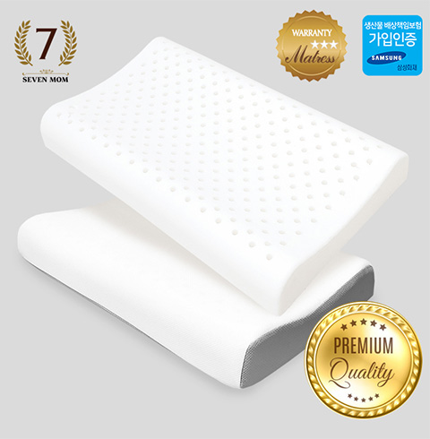 [SEVEN MOM] 천연라텍스 베개 소형