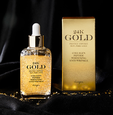 [서울시우수상품] 24K 골드 프레지티지 올인원 광채 앰플 90ml