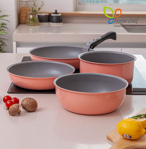 [홈셰프]파르페 IH핑크 인덕션 매직핸즈5PCS(hc0505p-1)