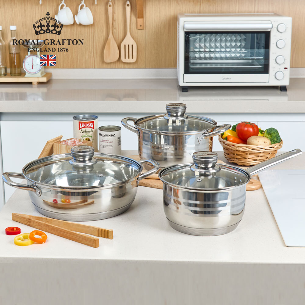 [로얄그래프톤] 루시 IH 스텐냄비 3종세트 RG1171