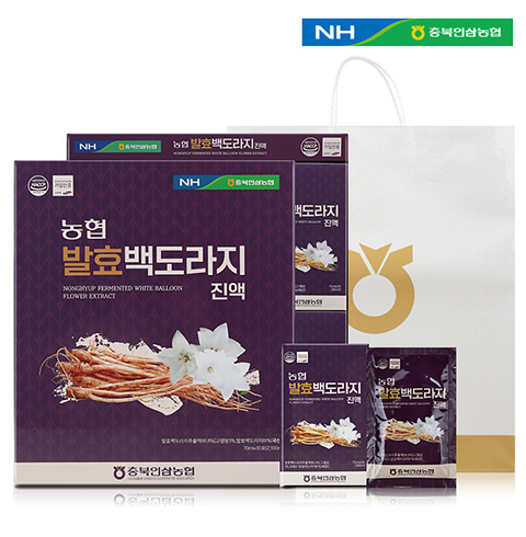 [충북인삼농협] 발효 백도라지진액 70ml x 30포(쇼핑백 포함)