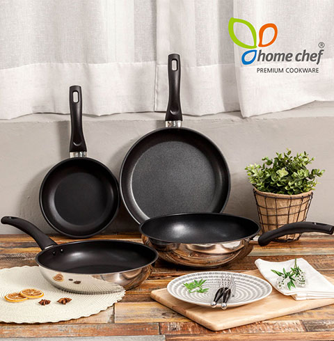 [홈셰프]IH인덕션 스텐레스 후라이팬4종세트(20cm, 26cm, 28cm, 궁중웍팬28cm)