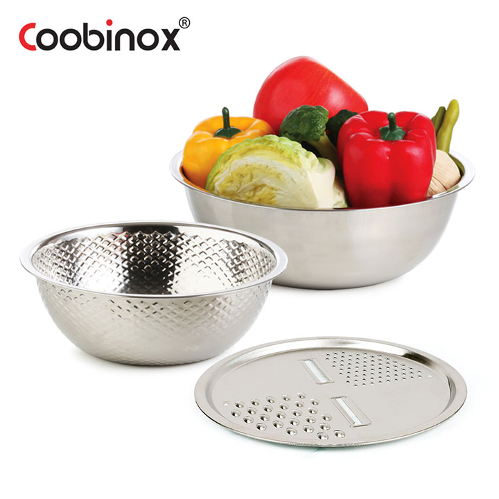 [쿠비녹스] 믹싱볼 쌀함박 채칼 3종 세트 CO-1135