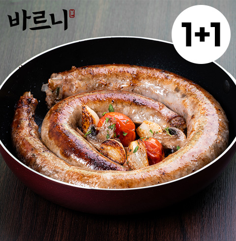 바르니 순테이크 100% 국내산 구워먹는 순대 스테이크 380g 1 + 1
