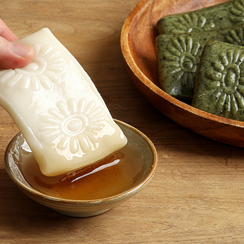 [리타방앗간]해풍쑥절편1kg+ 하얀절편1kg (2kg)