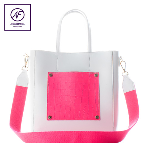 알렉산더페리 케이트 여성 숄더백 화이트/핑크 여성가방