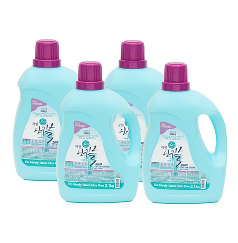 착한버블 친환경 섬유유연제 3.1kg 4P
