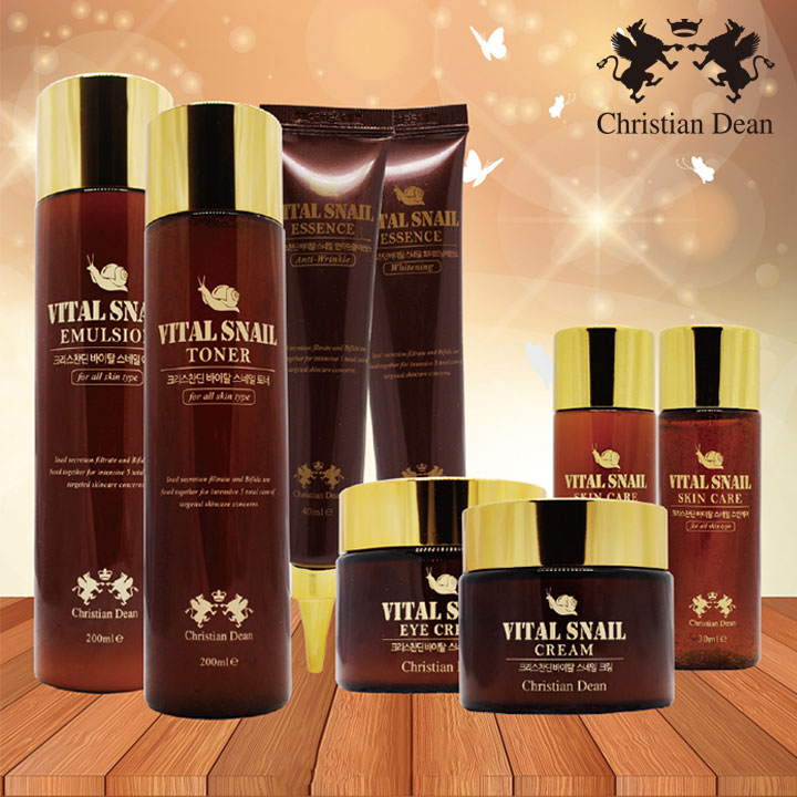 [크리스찬딘] 바이탈 스네일 6종 + 휴대용 2종세트