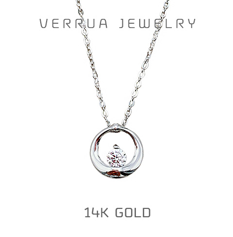 [베루아] 14K 서클목걸이