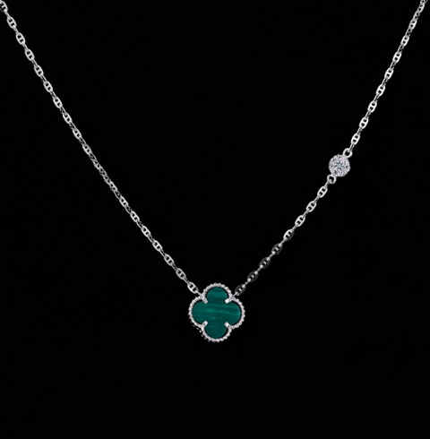 빅토리아레인 크로버 블루 천연다이아몬드 목걸이 (2칼라 택1)