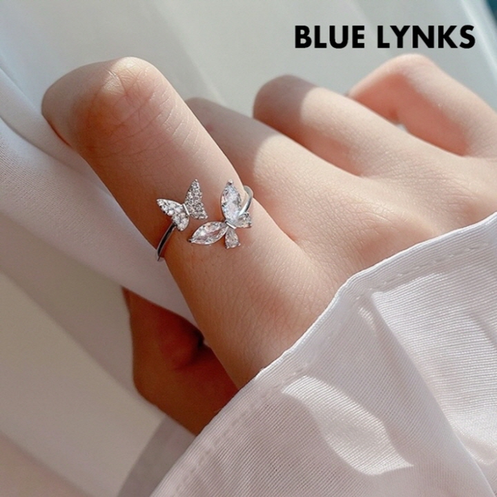 [블루링스] 실버 S925 트임 조절 가능 투나비 반지 BLM-TNS01