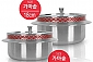 맘메이드 스텐 통3중 IH 가마솥 18cm+16cm2P 세트