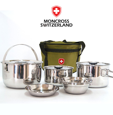 [몽크로스] 하우젠 스테인레스 코펠 6~7인용_16P