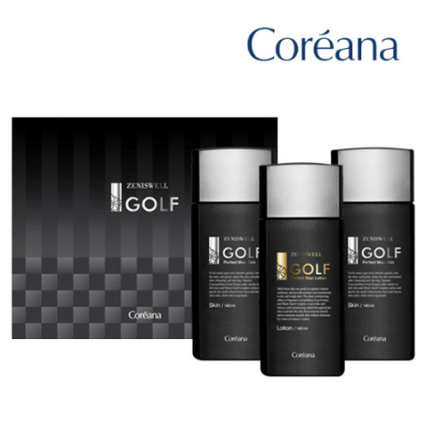 [코리아나] 제니스웰 골프 퍼팩트맨 3종세트(스킨2종,로션1종)