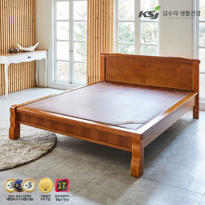 [김수자생활건강] 프리미엄 황토숯볼 돌침대 퀸 KSJ-2500Q