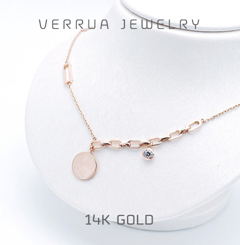 [베루아] 14K 베스티발 목걸이 (탄생석 선택)