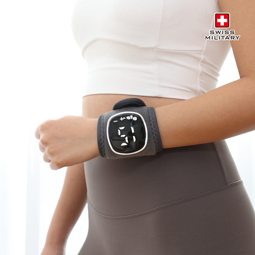 [스위스밀리터리] 플로우 손목 저주파 마사지기 [온열+저주파] SMA-WM600