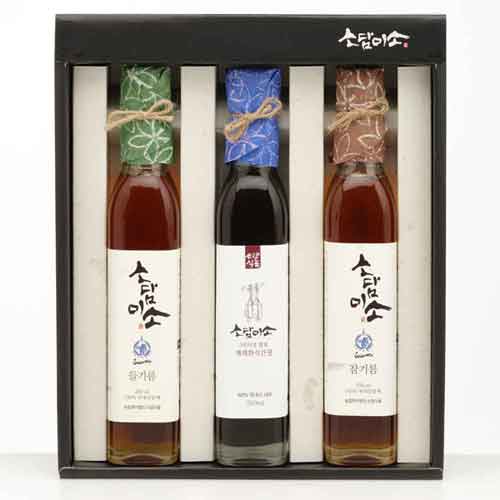 소담미소 좋은기름 3종세트 (참기름250ml+들기름250ml+한식간장250ml)